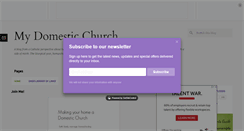 Desktop Screenshot of mydomesticchurch.com