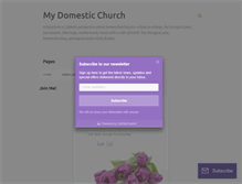 Tablet Screenshot of mydomesticchurch.com